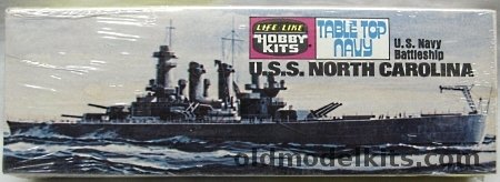 Life-Like 1/1200 USS North Carolina Battleship -Table Top Navy Series, 09402 plastic model kit